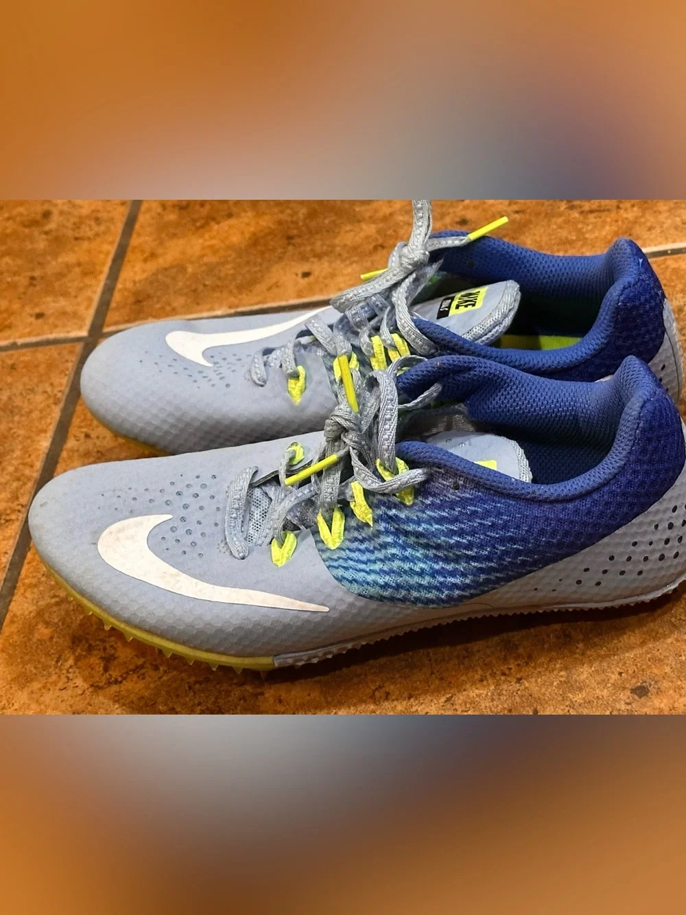 NIKE ZOOM RIVAL S Racing Sprint Shoe Women's size 7 Light blue
